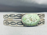 Bold Orvil Jack Turquoise Vintage Native American Navajo Sterling Silver Bracelet-Nativo Arts