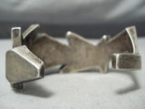 Native American Very Important Vintage Yaqui Danny Romero Opal Sterling Silver Inlay Bracelet-Nativo Arts