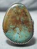 Colossal Vintage Native American Navajo Royston Turquoise Sterling Silver Ring-Nativo Arts