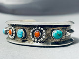Astonishing Vintage Native American Navajo Turquoise Sterling Silver Bracelet-Nativo Arts