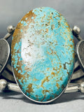 One Of The Biggest Best Native American #8 Turquoise Sterling Silver Bracelet-Nativo Arts