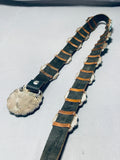 Russ Sam Vintage Native American Navajo Turquoise Sterling Silver Concho Belt-Nativo Arts