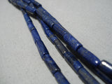Museum Quality Navajo Tubule Lapis Squaw Native American Necklace-Nativo Arts