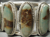 Superior Vintage Native American Navajo Royston Turquoise Sterling Silver Bracelet Old-Nativo Arts
