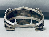 One Of The Best Vintage Native American Navajo Spiderweb Turquoise Sterling Silver Bracelet-Nativo Arts