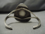 Important Vintage Native American Navajo Leo Nez Royston Turquoise Sterling Silver Bracelet Old-Nativo Arts