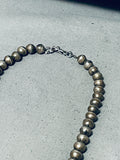 Womens Vintage Native American Navajo Spider Turquoise Sterling Silver Squash Blossom Necklace-Nativo Arts