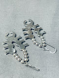 Cutest Signed Native American Navajo Sterling Silver Squash Blossom Necklace Earrings-Nativo Arts