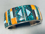 Important Best Mary Morgan Vintage Native American Navajo Turquoise Sterling Silver Bracelet-Nativo Arts