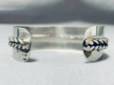 Expressive Native American Navajo Sterling Silver Bracelet-Nativo Arts