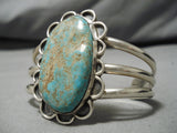 Tremendous Vintage Native American Navajo Royston Turquoise Sterling Silver Bracelet Cuff-Nativo Arts