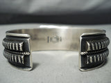 Native American Authentic Albert Jake High Grade Turquoise Sterling Silver Bracelet-Nativo Arts