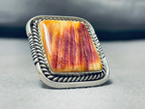 Important Vintage Native American Navajo Ben Begaye (d) Shell Sterling Silver Ring-Nativo Arts