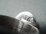 Tremendous Native American Navajo Lapis Sterling Silver Ring-Nativo Arts