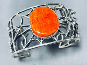 Best Yazzie Spiderweb Cuff Vintage Native American Navajo Sterling Silver Bracelet-Nativo Arts