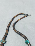 Native American Marvelous Vintage Santo Domingo Kingman Turquoise & Shell Necklace-Nativo Arts