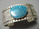 Amazing Modernistic Zuni Native American Sterling Silver Sun Bracelet-Nativo Arts