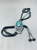 Alvin Boy Vintage Native American Navajo Royston Turquoise Sterling Silver Bolo Signed-Nativo Arts