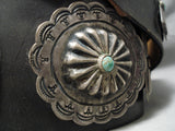 Very Old Heavy Vintage Native American Navajo Turquoise Sterling Silver Concho Belt Old-Nativo Arts
