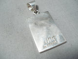 Native American Important Joe Coriz Santo Domingo Sterling Silver 14k Gold Pueblo Pendant-Nativo Arts