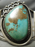 Very Rare Early Old Kingman Deposit Vintage Native American Navajo Sterling Silver Bracelet-Nativo Arts