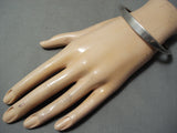 Very Important Authentic Vintage Native American Navajo Wes Willie Sterling Silver Bracelet-Nativo Arts