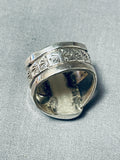 Eye-catching San Felipe Morenci Turquoise Sterling Silver Ring-Nativo Arts