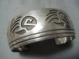Ross Scott Navajo Sterling Silver Tracks Bracelet Native American-Nativo Arts