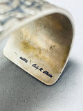 One Of Most Intricate Ever 122 Gram Vintage Native American Navajo Sterling Silver Bracelet-Nativo Arts