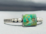Superior Vintage Native American Navajo Royston Turquoise Sterling Silver Bracelet-Nativo Arts