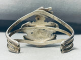 One Of Best Ever Vintage Native American Navajo Royston Turquoise Bird Sterling Silver Bracelet-Nativo Arts