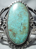 Museum Authentic Vintage Native American Navajo Royston Turquoise Sterling Silver Bracelet-Nativo Arts