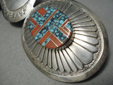 Best Vintage Native American Navajo Tommy Jackson Turquoise Sterling Silver Concho Belt-Nativo Arts