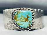 134 Gram Sturdy Vintage Native American Navajo Royston Turquoise Sterling Silver Bracelet-Nativo Arts