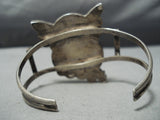 One Of The Most Unique Vintage Native American Zuni Turquoise Sterling Silver Owl Bracelet-Nativo Arts