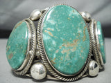 Best Native American Navajo Rick Martinez Royston Turquoise Sterling Silver Bracelet-Nativo Arts
