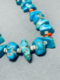 Striking Vintage Native American Navajo Turquoise Sterling Silver Necklace-Nativo Arts