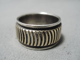 Expressive Vintage Native American Navajo 14k Gold And Sterling Silver Ring Old-Nativo Arts