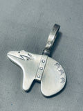 Captivating Vintage Native American Navajo Sterling Silver Bear Pendant-Nativo Arts