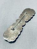 One Of The Most Unique Vintage Native American Navajo Spiny Oyster Shell Sterling Silver Pin-Nativo Arts