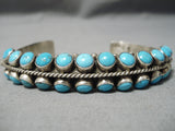 Most Unique Vintage Native American Navajo Ben Begaye Turquoise Sterling Silver Bracelet-Nativo Arts