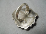 Marvelous Silver Works!! Vintage Native American Navajo Royston Turquoise Sterling Ring-Nativo Arts