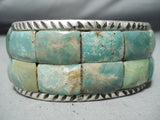 Stunning Navajo Royston Turquoise Sterling Silver Bracelet Native American-Nativo Arts