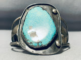 Important Vintage Native American Navajo Easter Blue Turquoise Sterling Silver Bracelet-Nativo Arts