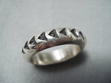 Important Sunny Reeves Native American Navajo Sterling Silver Ring-Nativo Arts