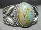 Important Famous Native American Navajo Royston Turquoise Sterling Silver Bracelet-Nativo Arts