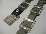 One Of The Best Vintage Native American Navajo Sterling Silver Turquoise Concho Belt-Nativo Arts