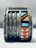 John Rosalie Bowannie Vintage Native American Zuni Turquoise Sterling Silver Bracelet-Nativo Arts