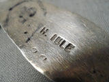 Important Vintage Native American Zuni Horace Iule Sterling Silver Cross Necklace-Nativo Arts