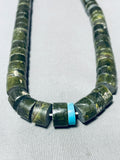 Native American Exceptional Vintage Santo Domingo Serpentine Sterling Silver Necklace-Nativo Arts